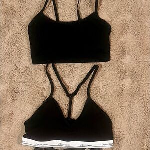 Black Athletic Bras